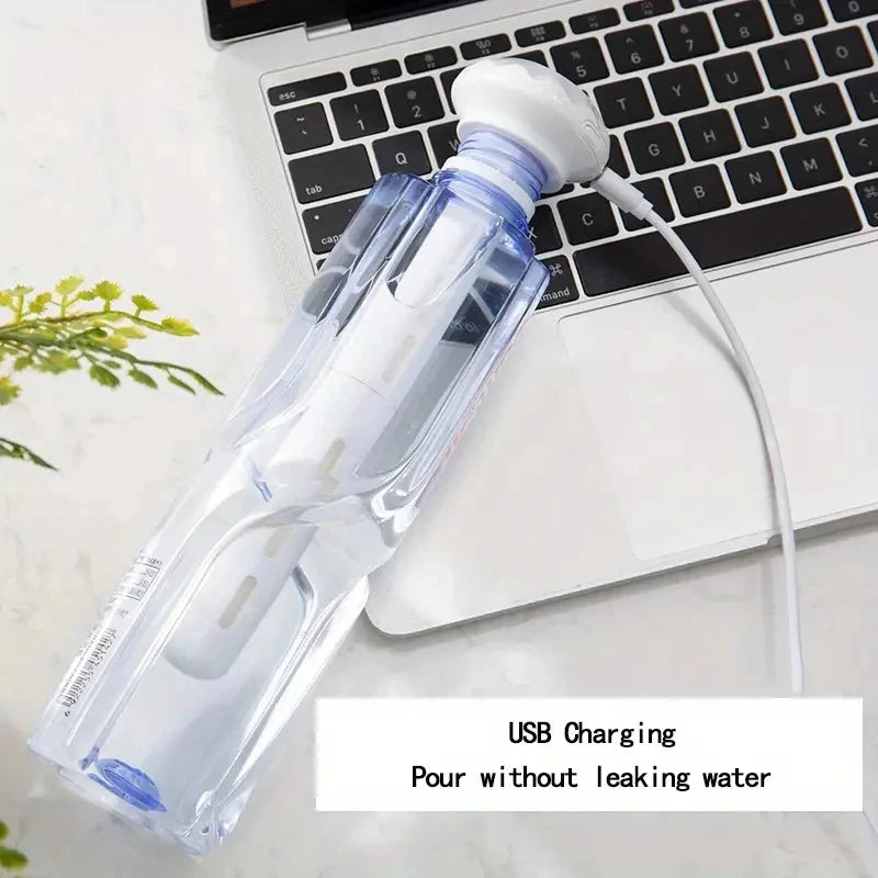 Super Quiet Portable Mist Humidifier Adjustable Length for Office Bedroom Car TravelNo Water Bottle Needed Enhances Air Moisture