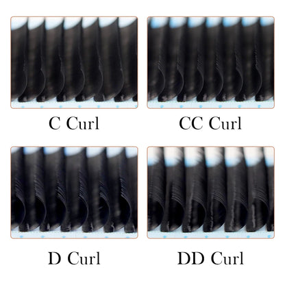 AGUUD Matte Black Individual Eyelash Extension Professional Volume Korean PBT Cashmere Lash Extension Tray Classic Lashes Cilios