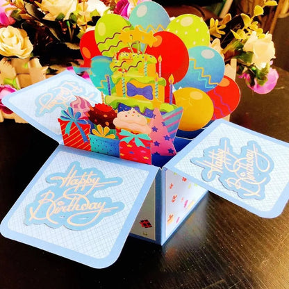New 3D Pop Up Bouquet Flowers Happy Mother's Day Card 3D Greeting Cards Birthday Postcard Thank You Girlfriend Teacher Gifts