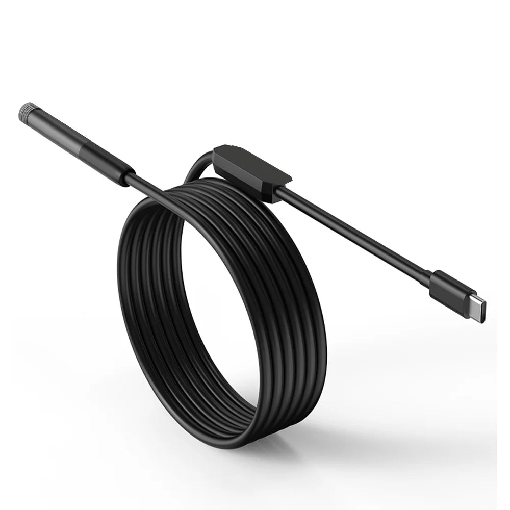 KERUI 2MP Industrial Endoscope Camera Single/Dual Lens Mini Inspection Camera for Iphone Waterproof Pipeline Borescope Type C