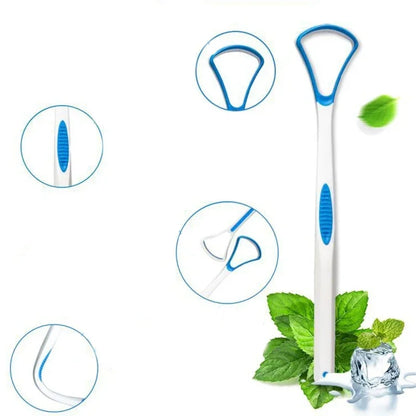 Tongue Scraper Cleaner for Adult Kid,Tongue Brush for Fresh Breath Dental Eliminate Bad Breath in Seconds Oral Care Tool