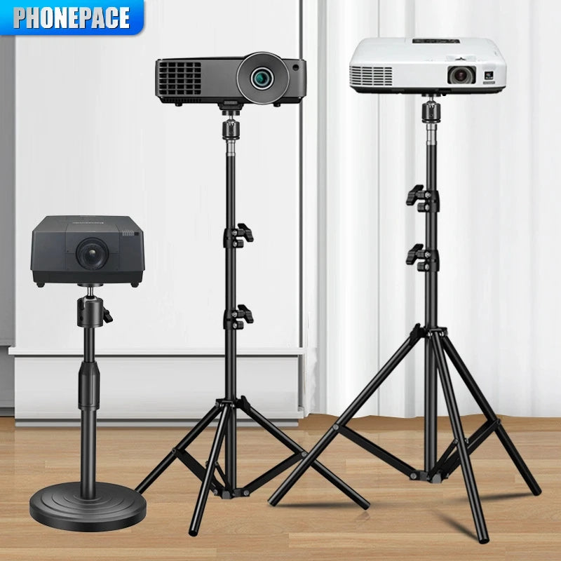 PHONEPACE  Foldable Tripod Stand - Projector Camera Mobile Phone Computer Notebook Holder Durable Stable Base