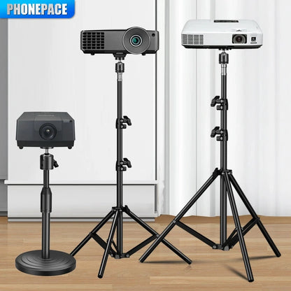 PHONEPACE  Foldable Tripod Stand - Projector Camera Mobile Phone Computer Notebook Holder Durable Stable Base