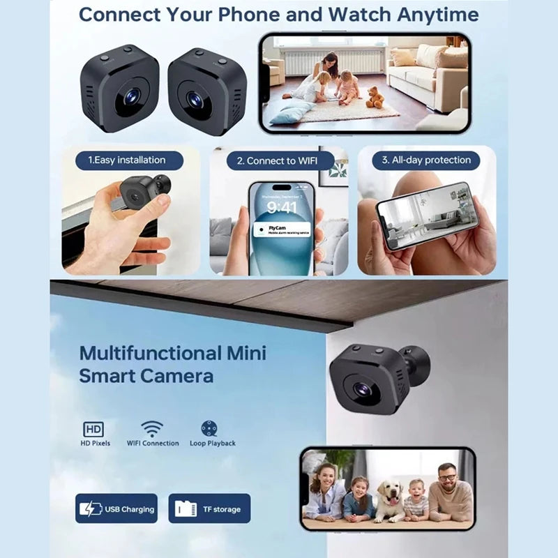 Xiaomi 6K HD Mini WiFi Surveillance Security Camera with Two-Way Audio Motion Detection And Infrared Night Vision Cam 2026 New