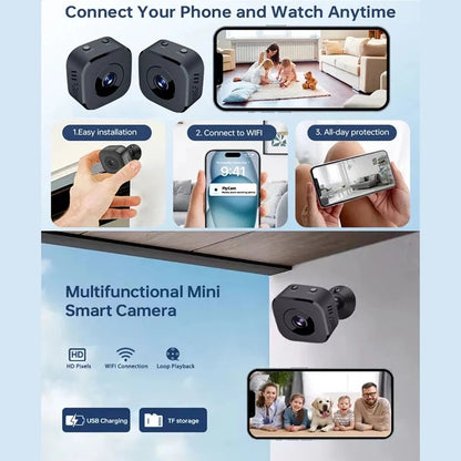 Xiaomi 6K HD Mini WiFi Surveillance Security Camera with Two-Way Audio Motion Detection And Infrared Night Vision Cam 2026 New