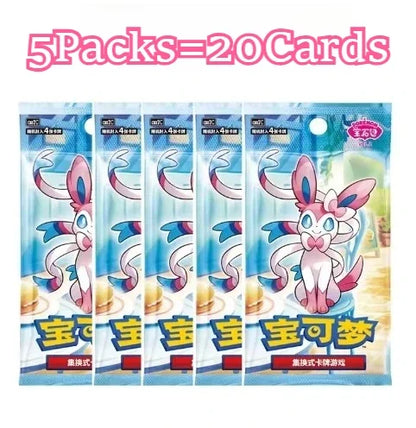 100%Original Pokemon Gem Pack Vol1 2 3 4 5 Cards Anime Pokemon PTCG Trading Gem Bag Cards Collected Toy Social Birthday Gift