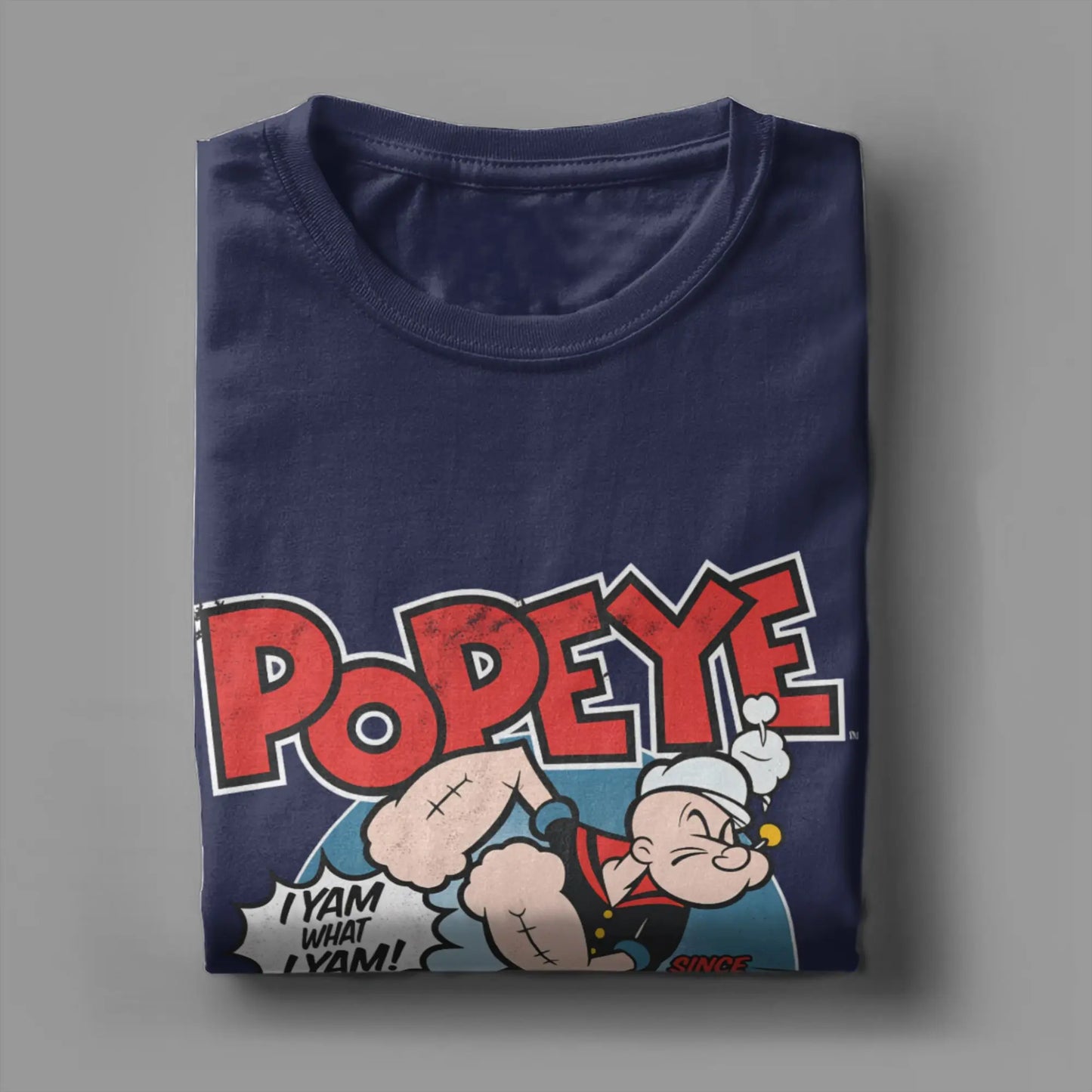 Popeyed The Sailorman I Yam What I Yam T Shirt Summer  Streetwear T-Shirts Cotton Trending Tshirt For Men's Casual Tees