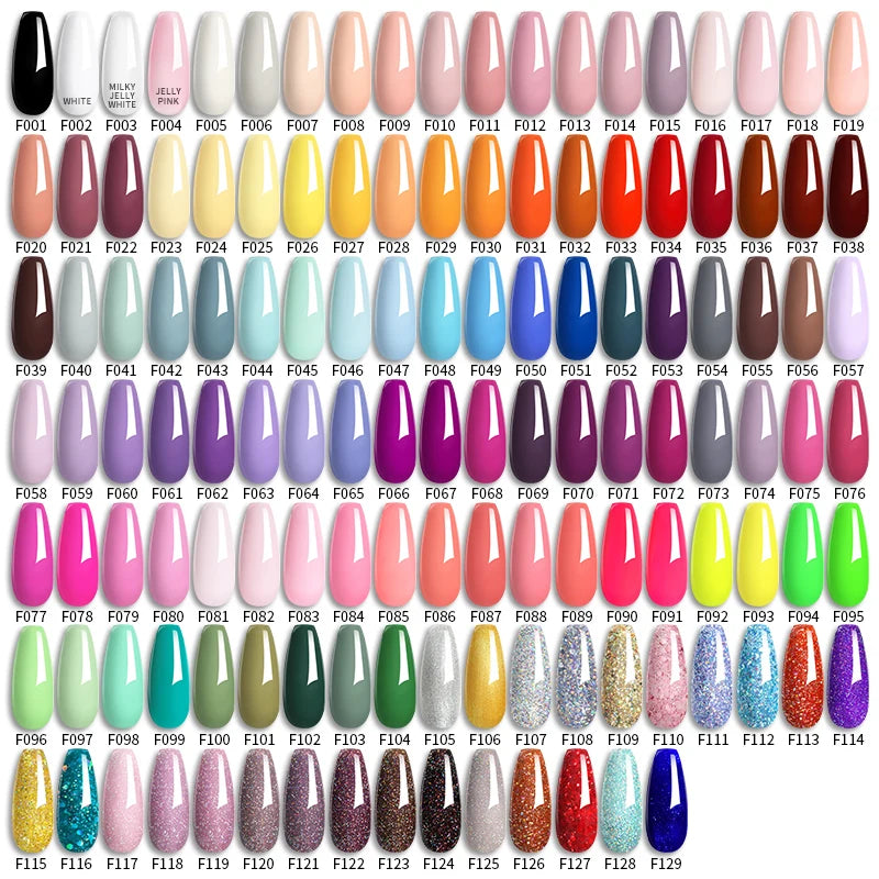 LILYCUTE 7ml White Color Gel Nail Polish Semi Permanent UV Gel Polish Gorgeous Full Coverage Soak Off UV LED Nail Gel Varnishes