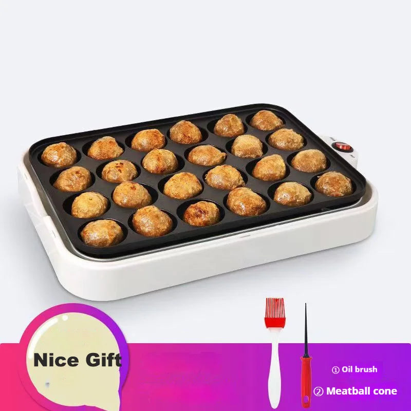 220V Chibi Maruko Baking Machine Household Electric Takoyaki Maker Octopus Balls Grill Pan Professional Cooking Tools cake maker