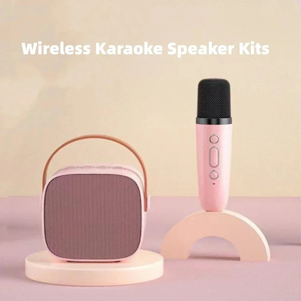 Karaoke Wireless Dual Microphones Machine KTV DSP System Bluetooth Speaker HIFI Stereo Surround For Kids And Adults Party Gift