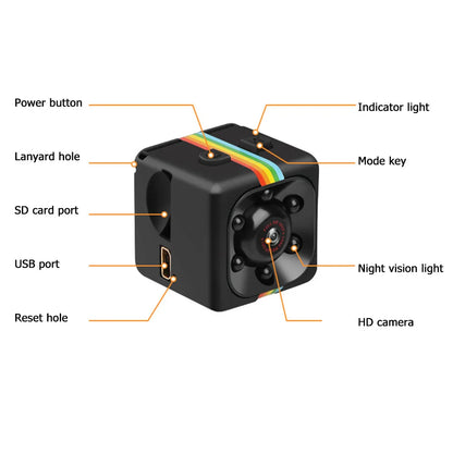 5-1PCS SQ11 Mini Camera Full HD 960P Camcorder Motion Sensor Night Vision Micro Camera DVR Sport DV for Windows 7/2000/XP/Vista