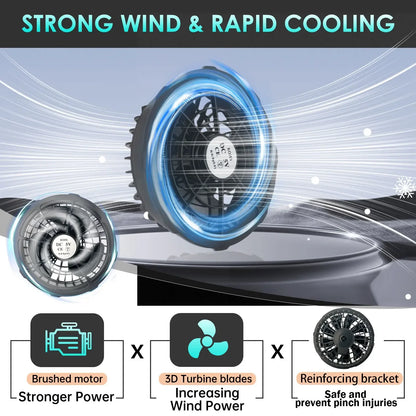 5/12V Cooling Fan Fo Air Conditioner Vest Air Conditioning Clothing Wearable 5V Cool Fan for High Temperature Work Fishing Vest