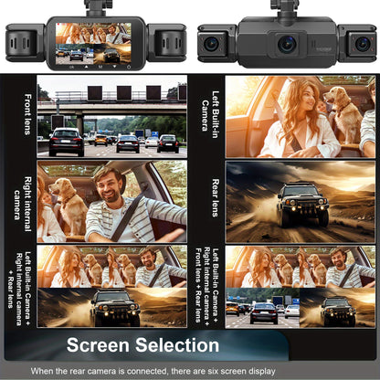 Dashcam for cars 4 Channel Black Box WiFi Driving Camera FHD 1080P Night Vision Loop Recording add Hardwire kit car accessories