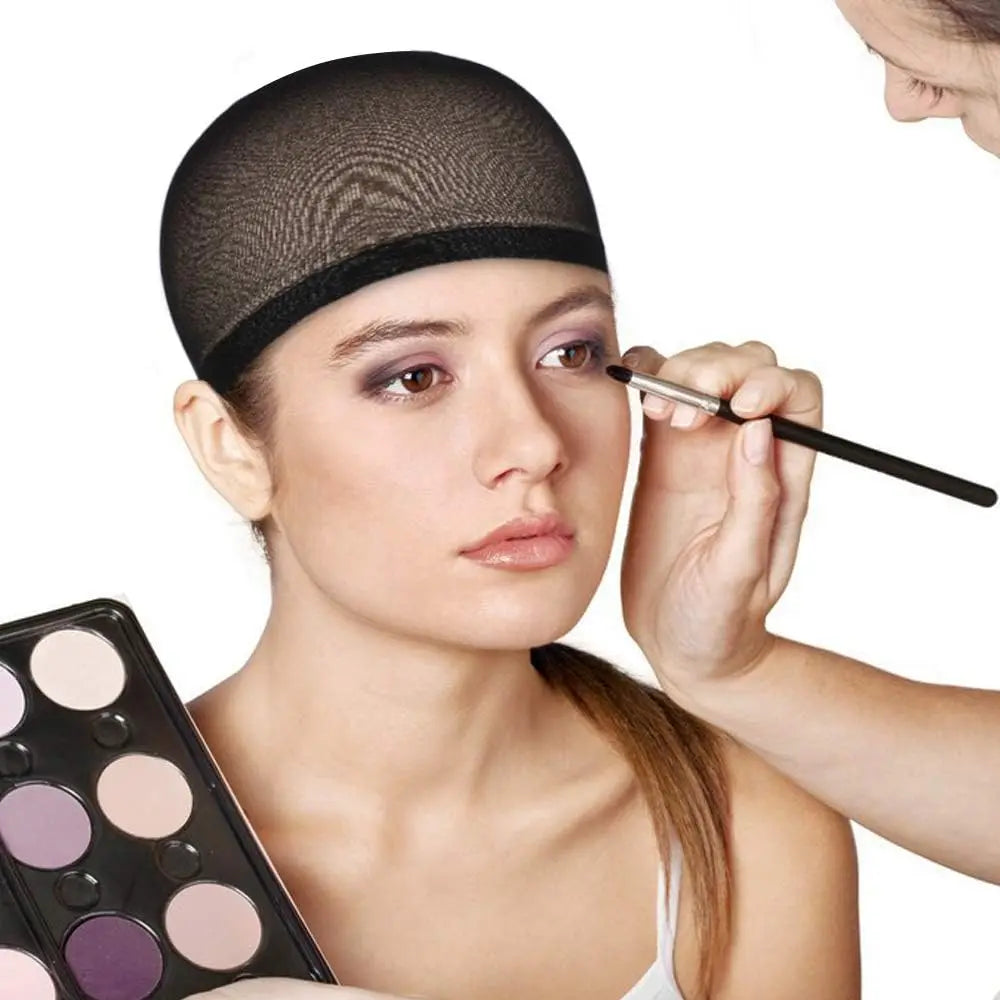 1Pack Nylon Wig Making Cap Mesh Stocking Wig Cap Invisible Hair Nets For Hair Wigs Brown Black Salon Hairnet Wig Caps For Women