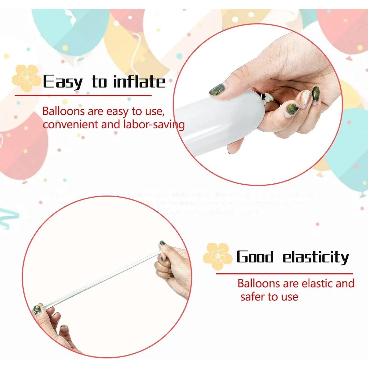 100pcs Thickening Long Balloons for Tying Arch Twisting Latex Modeling Skinny Birthday Balloon for Kids Party Wedding Decoartion