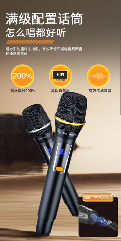 Outdoor ktv audio all-in-one machine home karaoke machine square dance audio with display Karaoke speakers