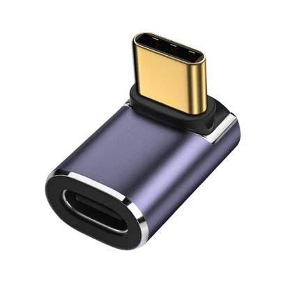 USB4.0 40Gbps OTG C-type 90 degree Adapter 100W 5A USB C to Type C Fast Charging Converter USB C Data Adapter For Macbook 8K60HZ