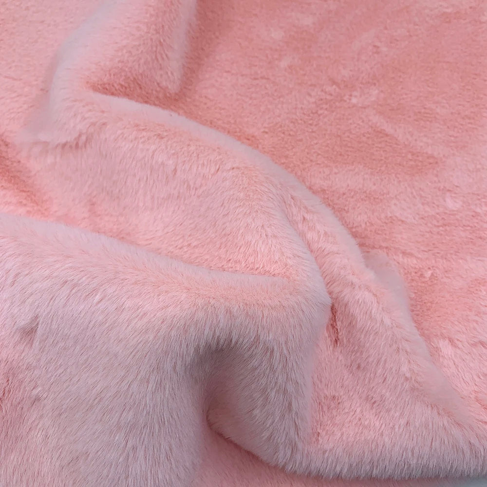 1Pcs 50/80/160cm Faux Rabbit Fur Fabric 100% Polyester 10mm Pile Super Soft Plush Fabric For Handmade Stuffed Toys Sewing Fabric