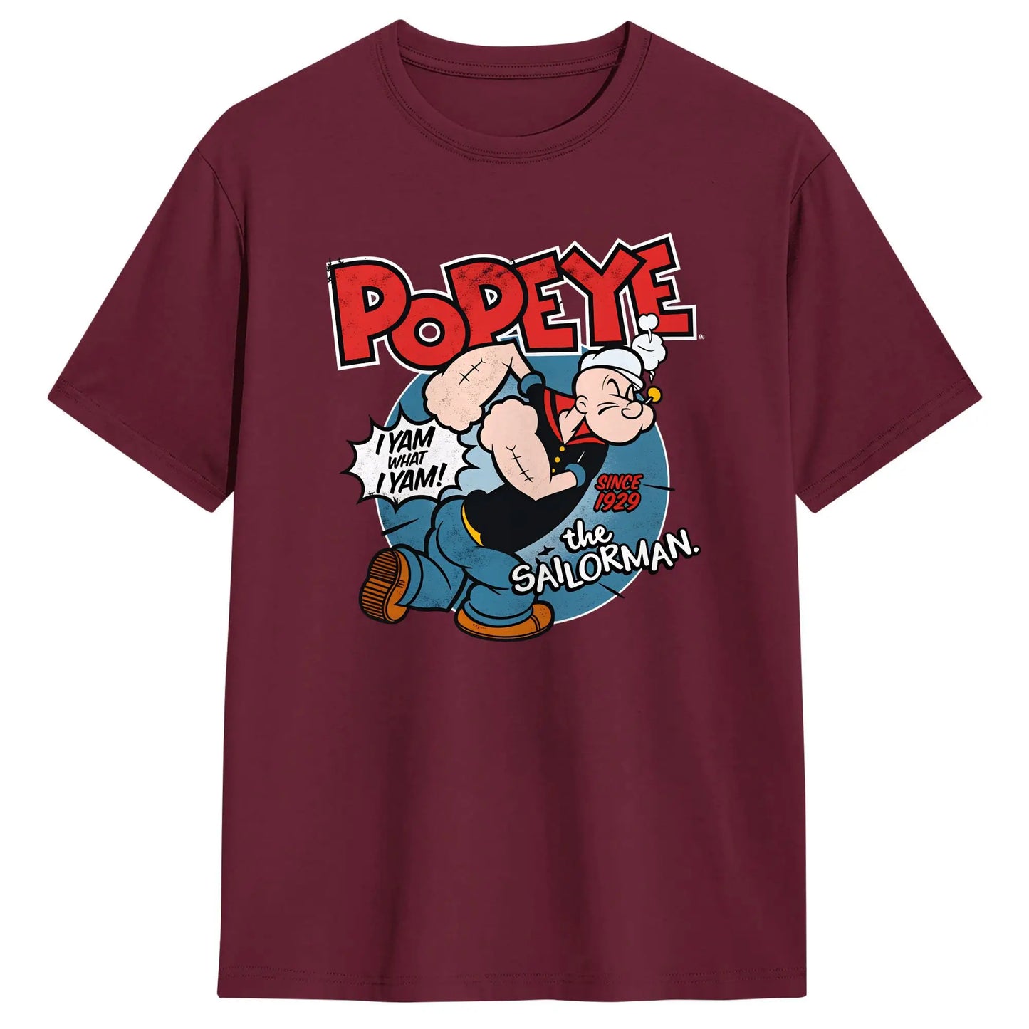 Popeyed The Sailorman I Yam What I Yam T Shirt Summer  Streetwear T-Shirts Cotton Trending Tshirt For Men's Casual Tees