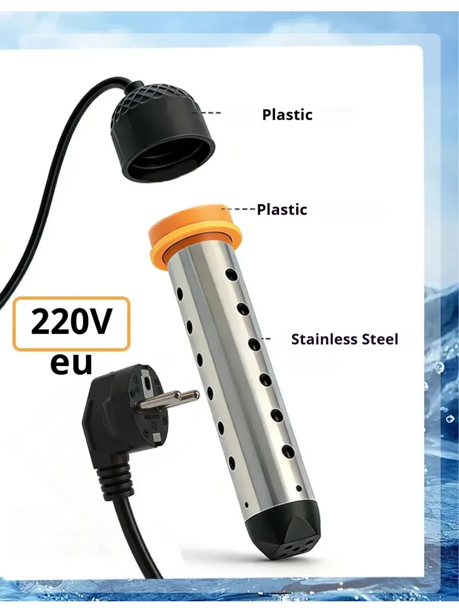 Pool Heater Water Heating Boiler Swimming Solar Bath Tub Immersion Portable Hot Fast Automatic Power Off Intelligent 1500W/2500W