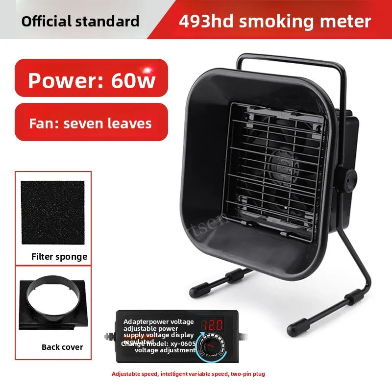 30W 60W Adjustable Speed Solder Smoke Absorber ESD Fume Extractor Fan Pipe Duct Exhuast Fan with 2M Pipe Tub Ventilation Fan