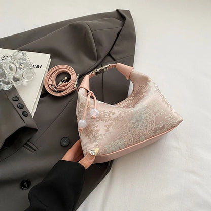 Fashionable Chinese Embroidery Handbag Brand Versatile Shoulder Bag 2026 New Chinese Style Tote Bag Trend Designer Travel Wallet