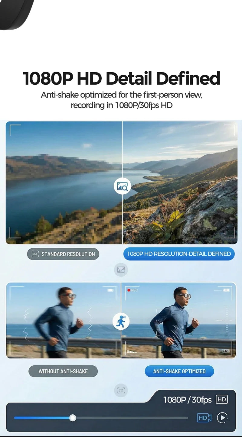 Xiaomi 4K AI Camera Glasses 800MP Multifunctional Photochromic Smart Glasses Bluetooth Calling Photo Video Music Translation New
