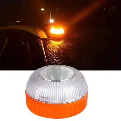Led Car Strobe Warning Light Portable Emergency Light Magnetic Induction Road Accident Light Safety Accessory Flashing Light