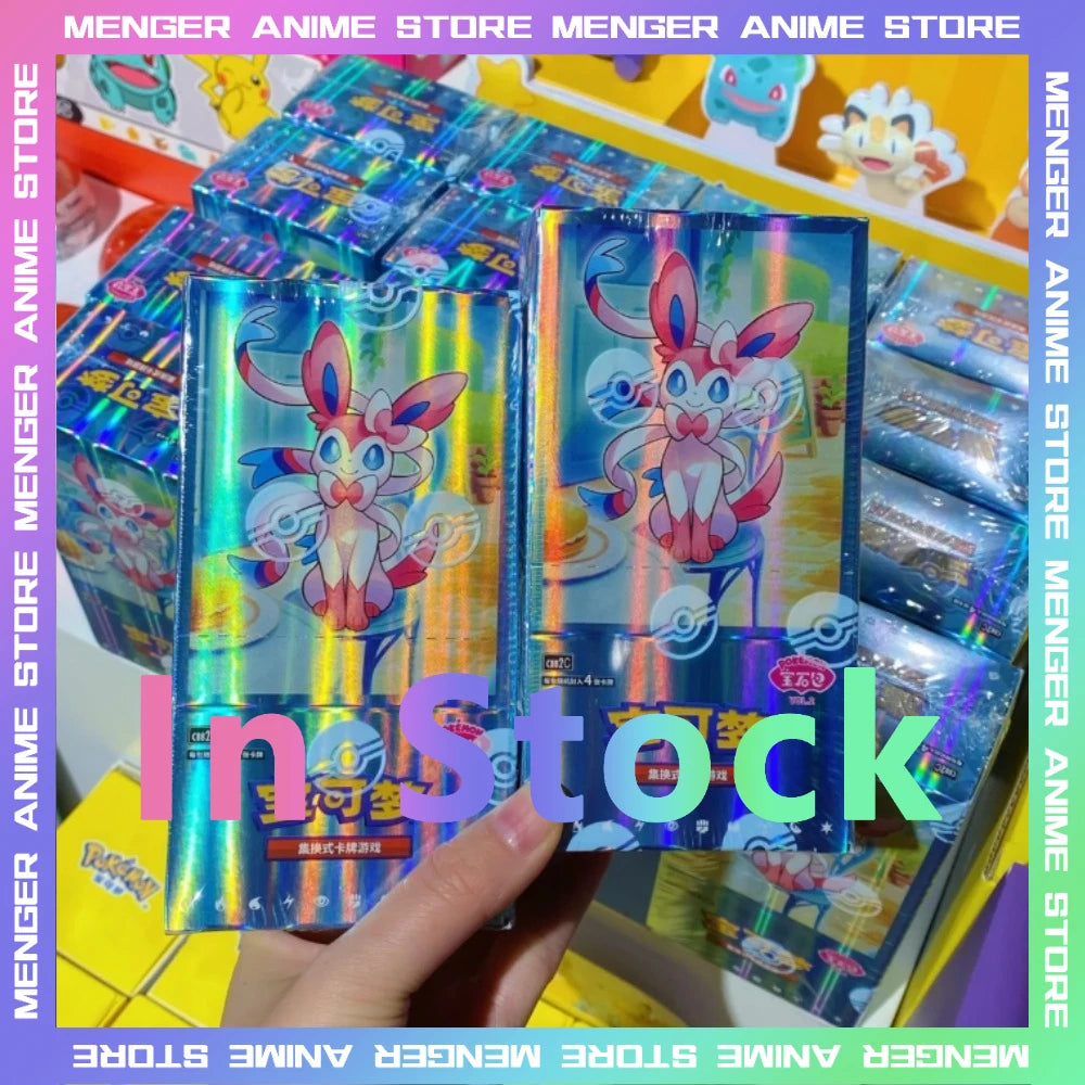 100%Original Pokemon Gem Pack Vol1 2 3 4 5 Cards Anime Pokemon PTCG Trading Gem Bag Cards Collected Toy Social Birthday Gift