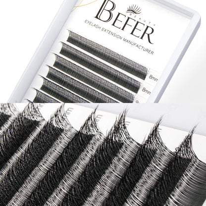 Befer Natural False Eyelashes 0.07/0.10 Thickness Super Soft Eyelash 8-15mm Lashes Extension Supplier High Quality Wholesale