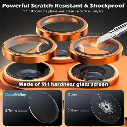 Aluminum Alloy Metal Camera Protector Ring Film For IPhone 17 Air 17 Pro Max 17 Plus Rear Camera Lens Protect Cover Case