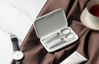 New Original MIJIA Manicure Nail Clippers Pedicure Set Portable Travel Hygiene Kit Stainless Steel Nail Cutter Tool Set -CN