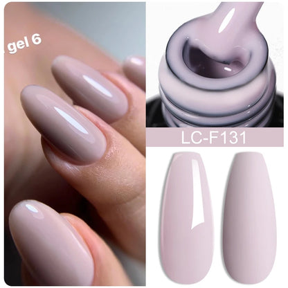 LILYCUTE 7ml White Color Gel Nail Polish Semi Permanent UV Gel Polish Gorgeous Full Coverage Soak Off UV LED Nail Gel Varnishes