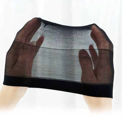 Ventilated Nylon Mesh Nude Stocking Wig Cap 12Pcs Stocking Wig Caps Stretch Mesh Caps Stocking Caps for Making Wigs Free Size