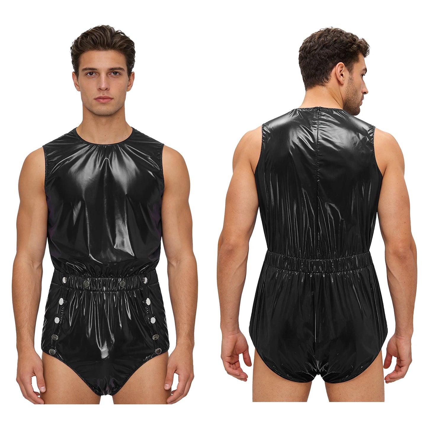 Men Women Waterproof Bodysuit Washable Leak-proof Diaper Cover Swimwear Clubwear Elderly Alzheimer Bedridden Adaptive Clothing