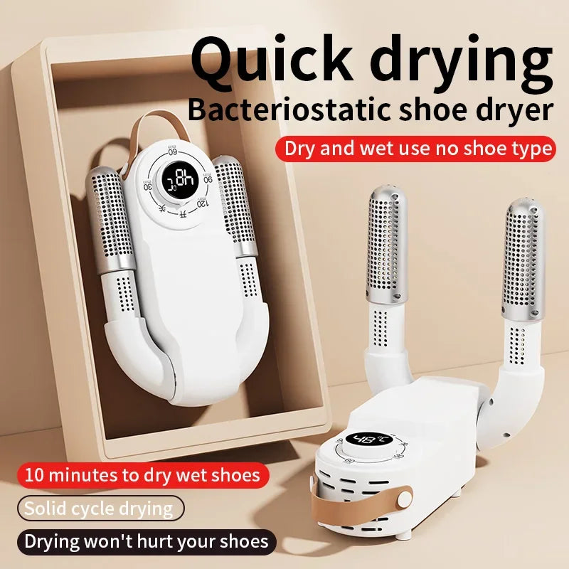 Adjustable Dryer  Shoe Dryer Intelligent Timer Quick Drying Deodorizing Sterilizing Shoe Dryer Household Shoe Warmer Heater