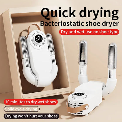 Adjustable Dryer  Shoe Dryer Intelligent Timer Quick Drying Deodorizing Sterilizing Shoe Dryer Household Shoe Warmer Heater