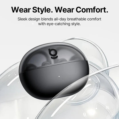 Baseus Bowie MC2 AIR Clip-on TWS Earbuds Ear Clips Wireless Earphones Bluetooth 6.0   Open earrings 4 Mic ENC Sports Headphone