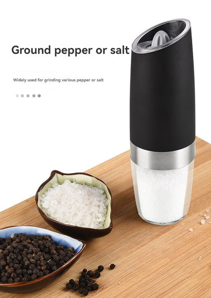 Electric Pepper Mill Stainless Steel Automatic Gravity Induction Salt and Pepper Grinder Adjustable Coarseness Grinder Tools