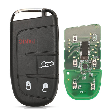 jingyuqin Aftermarket Smart Remote Key 433mhz 4A Keyless for Jeep Renegade Compass C-CUV Trailhawk SIP22 M3N-40821302 68250335AB