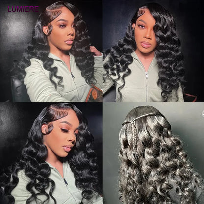 Loose Deep Wave Bundles 100% Virgin Raw Brazilian Human Hair Weave 1/3/4   Bundle Deals Hair Extension Double Weft Wholeasle 30"