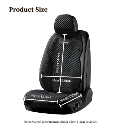 Ice Silk Car Seat Cushion Ventilation Comfortable, Durable Four Seasons Universal Split Single Car Front Seat Cover
