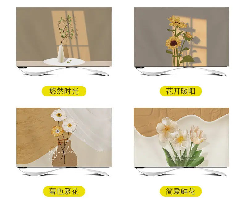 TV Cover Aesthetic three-dimensional sense Household Hanging LCD TV Dust 24-75 Inch Living Room Decoration for Televisions