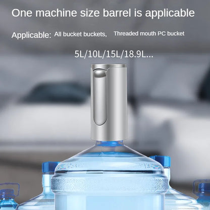 Electric Water Gallon Bottle Pump Automatic Water Dispenser Pump 19 Liters Foldable Desktop Water Bottle Pump USB Rechargeable