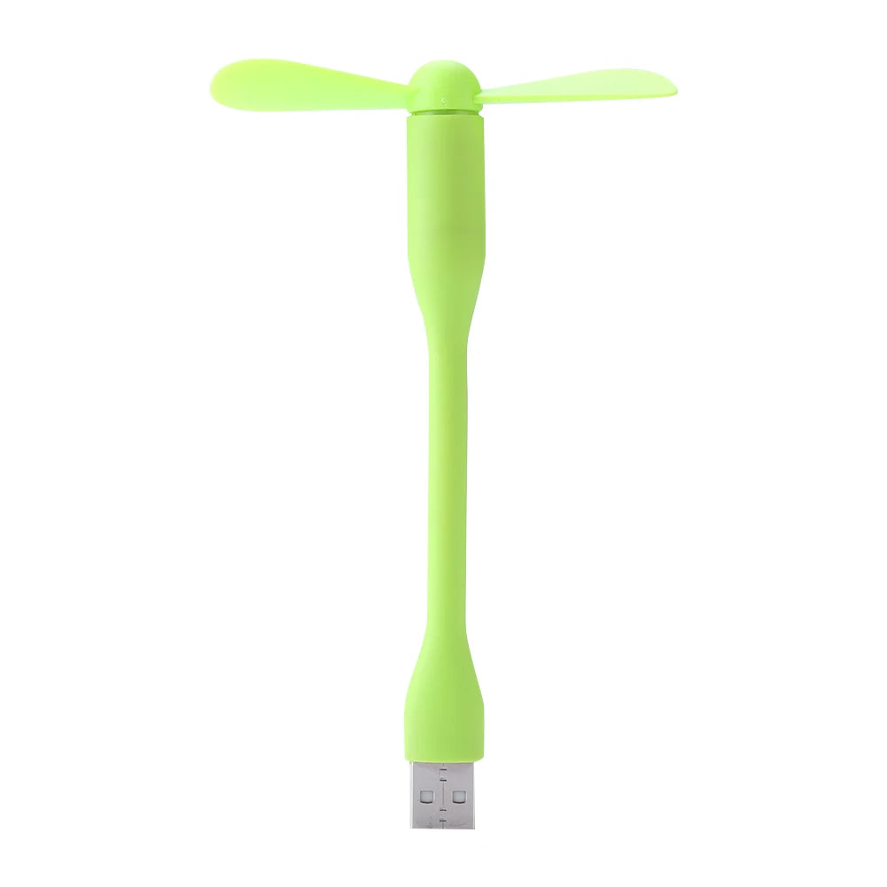 Mini USB Fan Flexible Bendable Cooling Fan For Power Bank Laptop PC AC Charger Portable Hand Fan Computer Summer Gadget