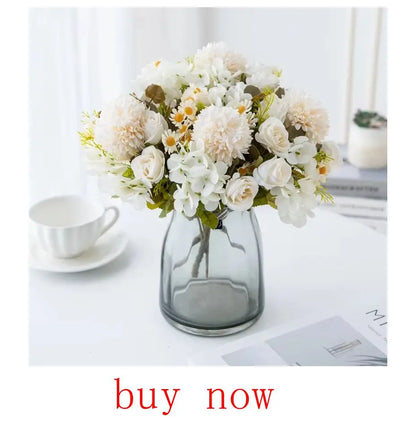 10Pcs Artificial Flower Realistic Touch Tulip Scrapbooking Vase Home Decor Wedding Garden Arch Garland  Mother's Day Bouquet diy