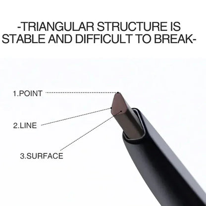 Extremely Fine Double-headed Waterproof Eyebrow Pencil - Durable and Long Lasting for Beginner Women's Makeup Eye Brow Pen