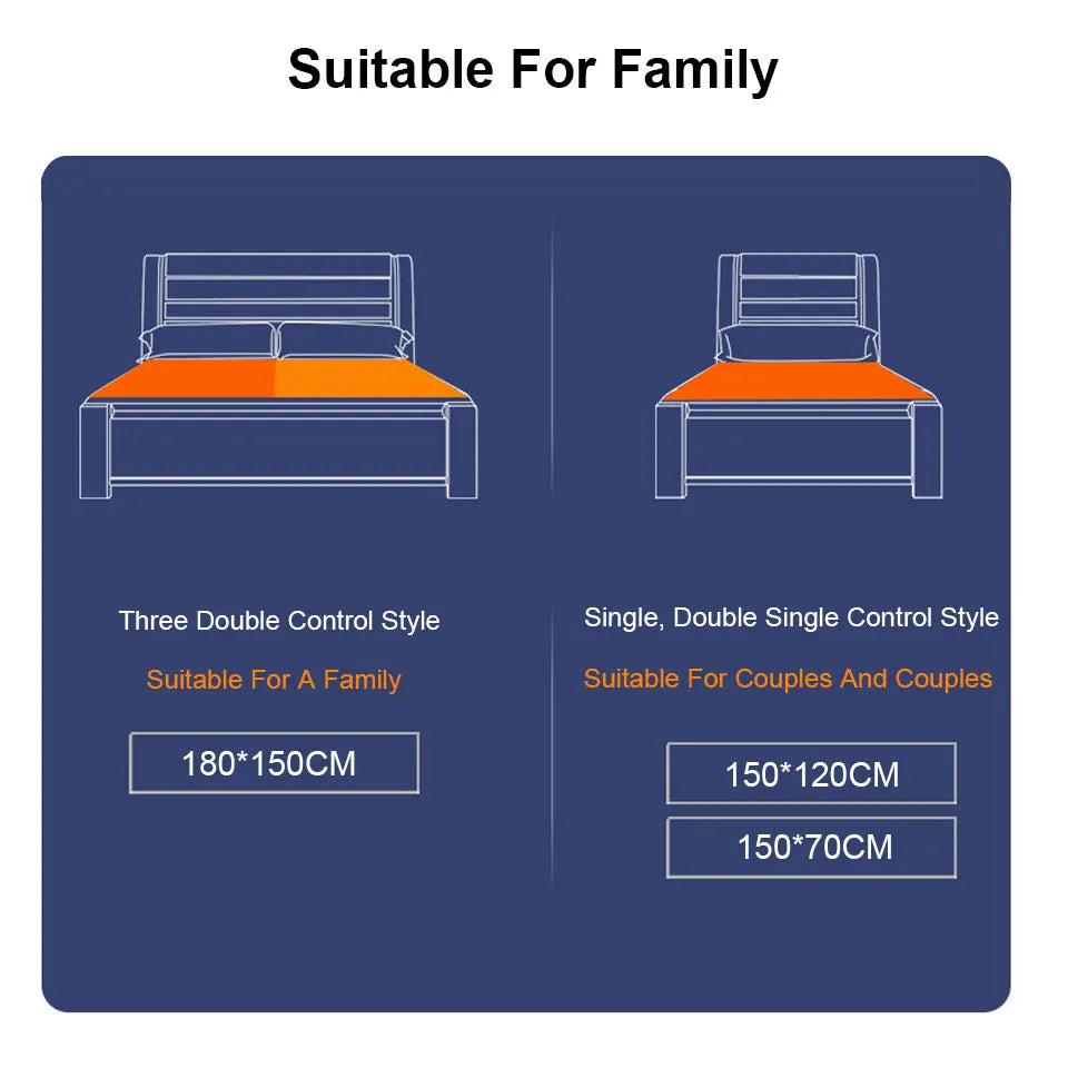 Warm Bed Heater Electric Heated Blanket 220V Electric Blanket Manta Electrica Heating Blanket Carpets Heated Mat