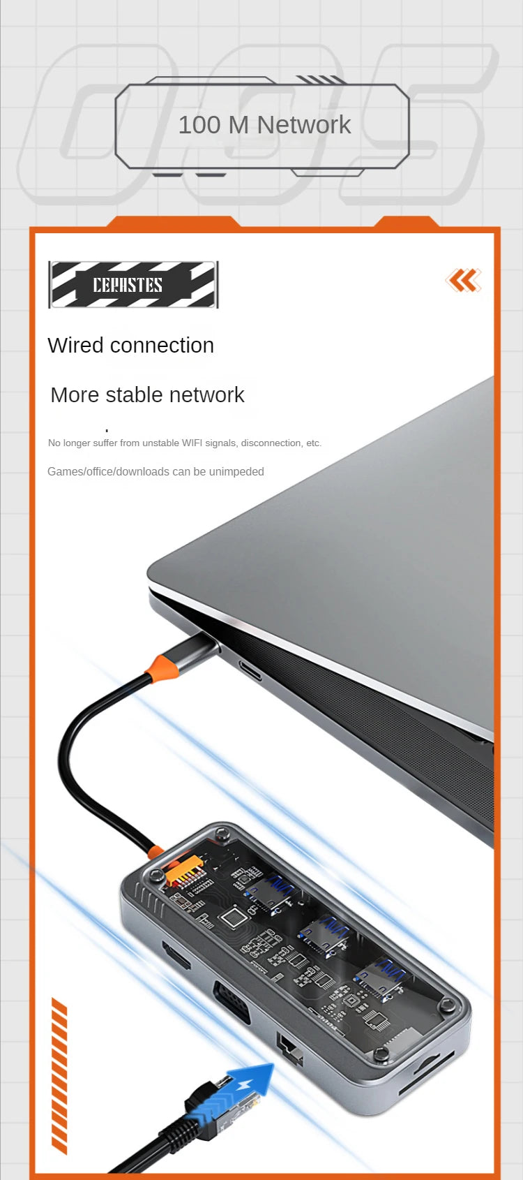 USB Type-C Hub with HDMI - Essential PC Accessories Docking Station Compatible with MacBook Pro Air  Mini and Laptops usb 3.0