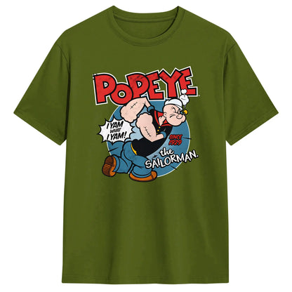 Popeyed The Sailorman I Yam What I Yam T Shirt Summer  Streetwear T-Shirts Cotton Trending Tshirt For Men's Casual Tees